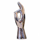 Dekorasjon hånd sølv, 18 cm. thumbnail