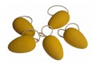 Påskeegg i tre 5 stk, gul thumbnail