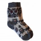 Ullsokker med uglemotiv str. 34–36, 37–39 thumbnail