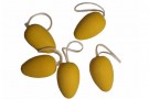 Påskeegg i tre 5 stk, gul thumbnail
