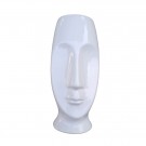 Vase Ansikt hvit 20 cm thumbnail