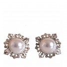 Serviettringer med hvite perler 2 pk, ø 4 cm thumbnail