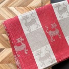 Kjøkkenhåndkle 50x70 cm Katter grå & rød thumbnail