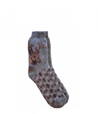 Ullsokker str. 43–45, reinsdyrmotiv