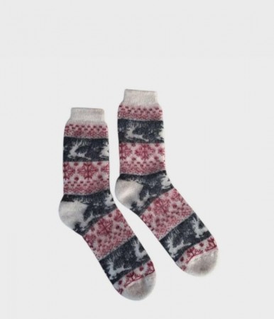 Ullsokker str. 46–48 med julemotiv