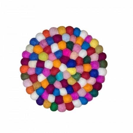 Gryteunderlag ull multi ø20 cm