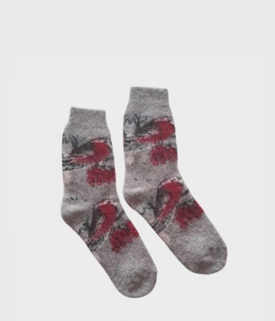 Ullsokker str. 40–42 med dompapmotiv