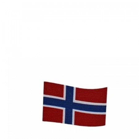 Magnet Norsk flagg i tre 5,5×3,5 cm