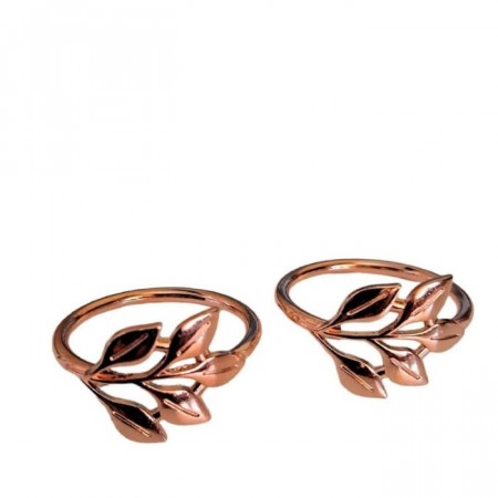 Serviettringer 2 pk rosegull, ø 4 cm